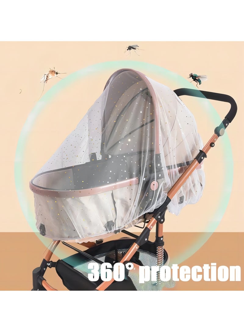 شبكة ناموسية للأطفال لعربة الأطفال، شبكة متينة للحماية من الحشرات لعربة الأطفال، أسرة الأطفال، المهد، حظائر اللعب، أسرة الأطفال المحمولة، وسرير الأطفال الصغير المحمول، شبكة حشرات محمولة ومتينة للأطفال - Image 3