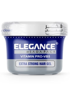 Elegance Elegance Extra Strong Protection Hair Gel - Blue, 250ml | Flake-Free, Vitamin-Enriched, All-Day Hold 