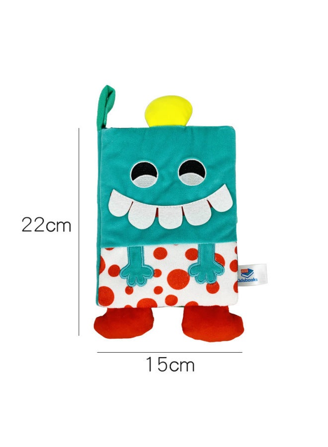 Kidsbooks Baby Cloth Book With Ringing Paper BB Device Early Education Cloth Book Baby Toy Enlightenment Book-Color:D144B Sleepy Puppy