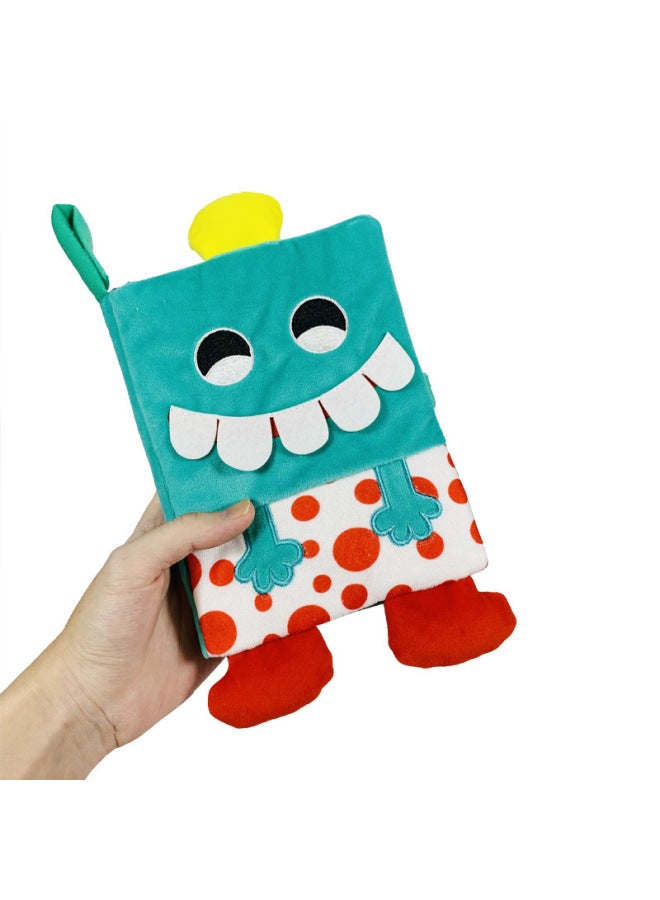 Kidsbooks Baby Cloth Book With Ringing Paper BB Device Early Education Cloth Book Baby Toy Enlightenment Book-Color:D144B Sleepy Puppy