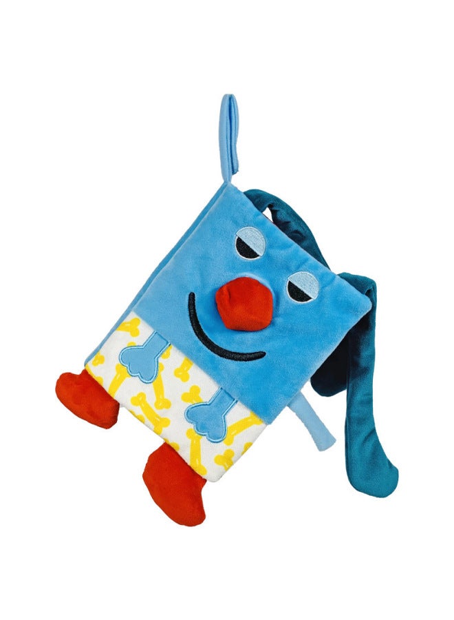 Kidsbooks Baby Cloth Book With Ringing Paper BB Device Early Education Cloth Book Baby Toy Enlightenment Book-Color:D144B Sleepy Puppy