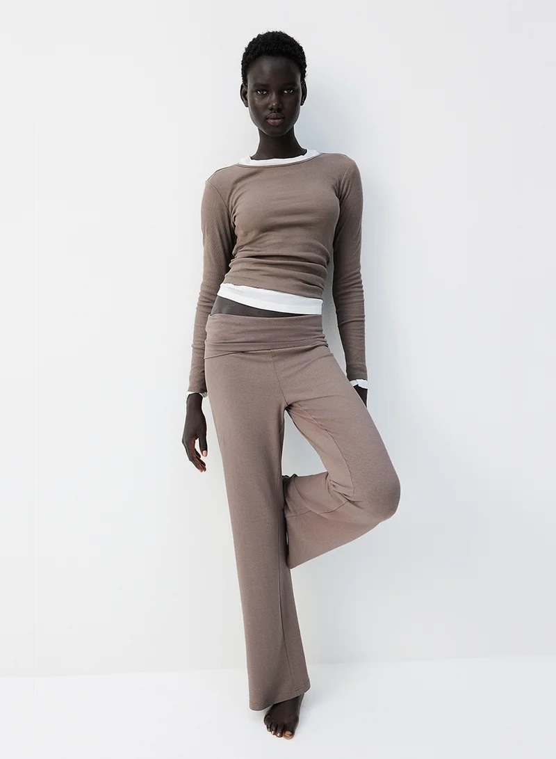 H&M Ribbed Jersey Top