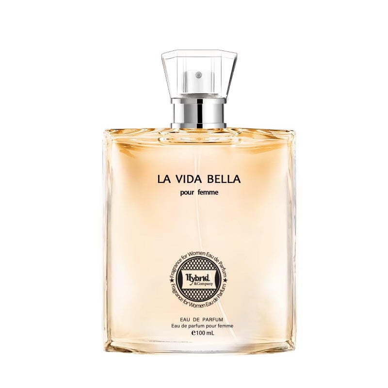 Hybrid & Company La Vida Bella Fragrance for Women Eau De Parfum Natural Spray Elegant Scent, 3.4 Fl Oz - Image 5