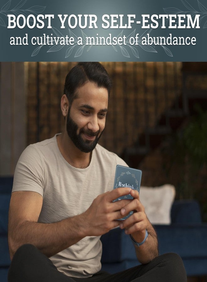 QUOKKA Rethink 95 Positive Affirmation Cards for Mindfulness | Inspirational Motivational Cards for Women, Men, Teens for Stress Anxiety Relief and Mental Wellness | Durable Self Care Card Set - Image 5