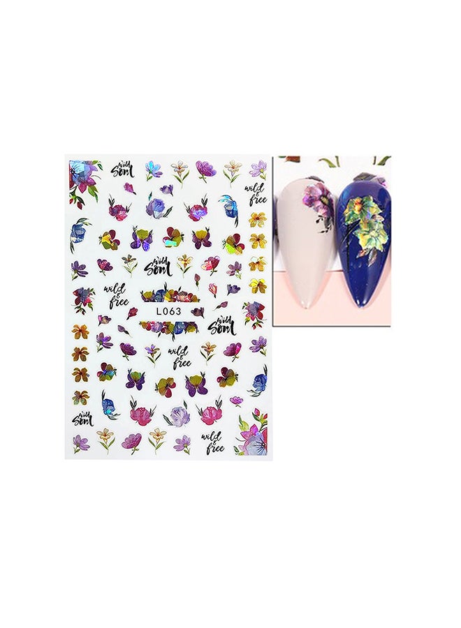 brunson ملصقات تصميم ثلاثي الأبعاد لتزيين الأظافر L063 - Image 2