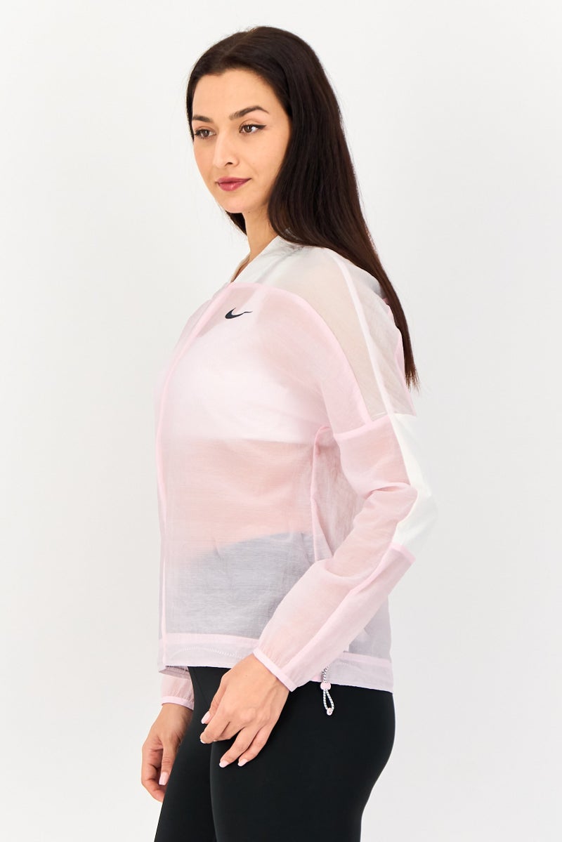 Nike جاكيت خارجي وردي بأكمام طويلة مناسب للنساء للرياضة - Image 2