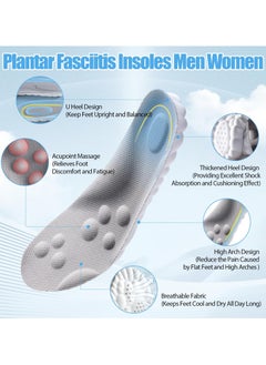 NajmStyle 4D Cloud Technology Insole Super Soft Comfort Insoles | U-Shape Memory Foam Insoles, 4D Cloud Insole for Women Men Shock-Absorbing Foot Support Insoles  - Image 2