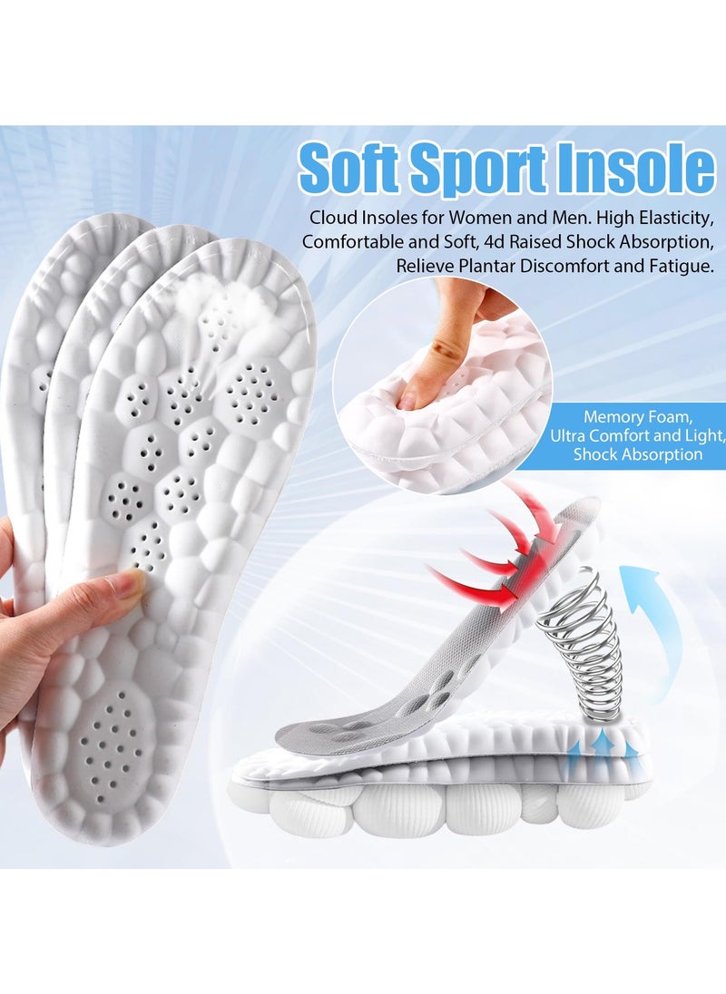 NajmStyle 4D Cloud Technology Insole Super Soft Comfort Insoles | U-Shape Memory Foam Insoles, 4D Cloud Insole for Women Men Shock-Absorbing Foot Support Insoles  - Image 3