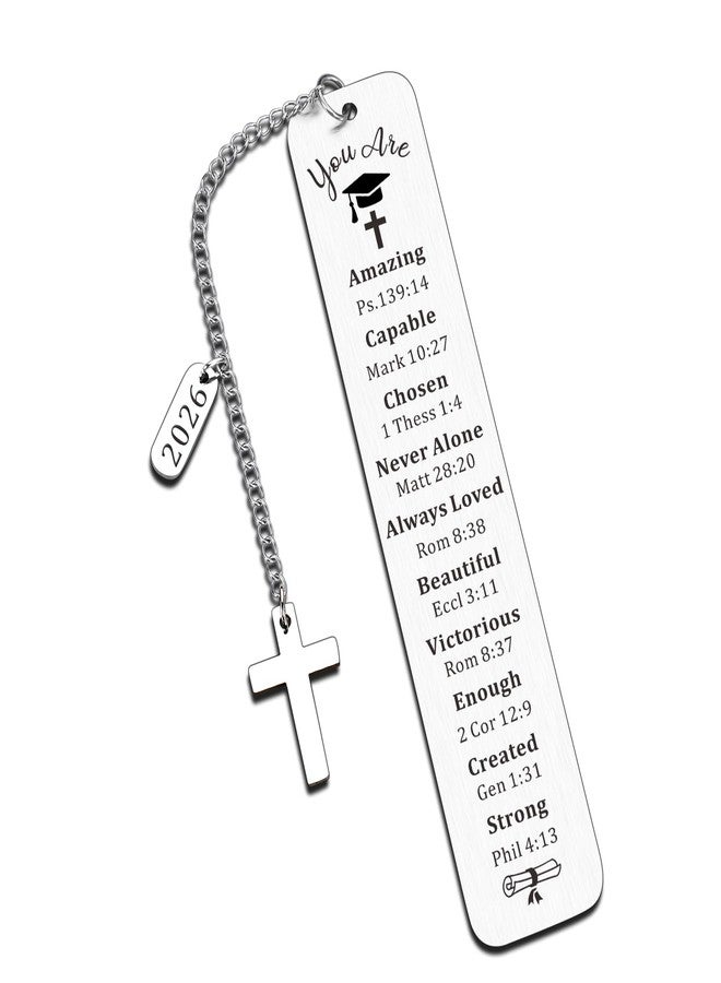 Perleddom Class of 2026 Graduation Bookmark Gifts for Women Senior 2026 Graduation Gift 8th Grade Graduation Gifts for Daughter College High School Nursing Graduation Gift for Teen Girls Boys - Image 1