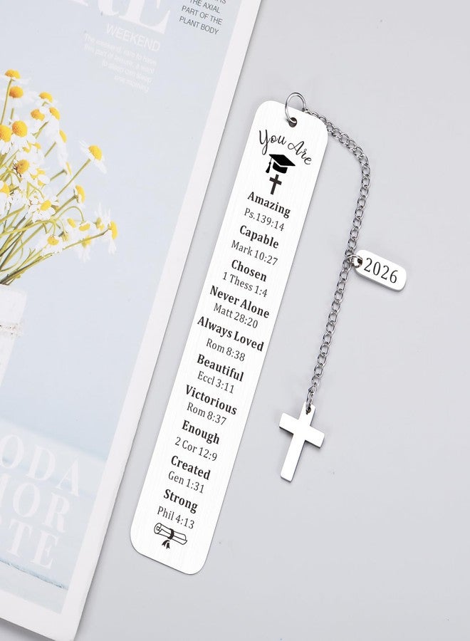 Perleddom Class of 2026 Graduation Bookmark Gifts for Women Senior 2026 Graduation Gift 8th Grade Graduation Gifts for Daughter College High School Nursing Graduation Gift for Teen Girls Boys - Image 2