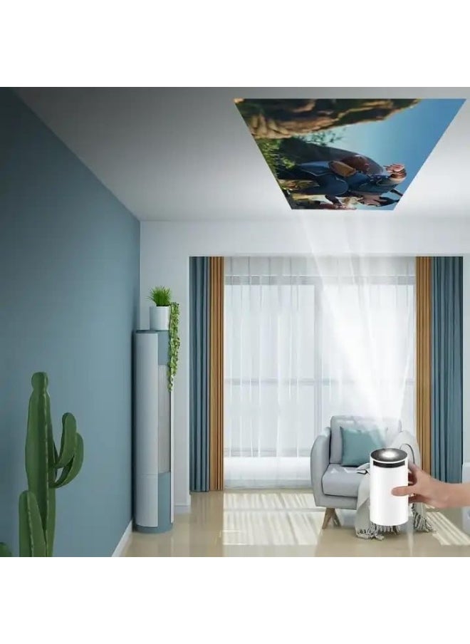 Generic Mini Smart Projector 40-130 Inch, 4K Resolution, 5G Wi-Fi, Bluetooth 5.0, HDMI/USB/Audio 3.5mm, White  - Image 4