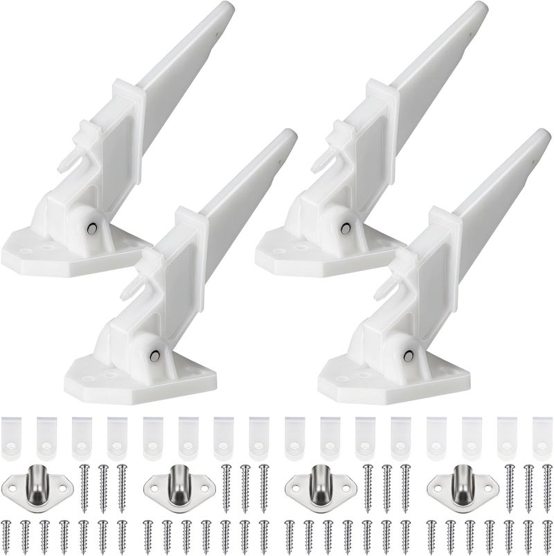 Datanly 4 Pcs Marine Speedometer Pitot Tube 80 Mph Boat Speedometer Pitot Kit Sea Boat Speedometer Pickup Portable Speedometer Kick up Pitot Tube, White Finish - Image 1