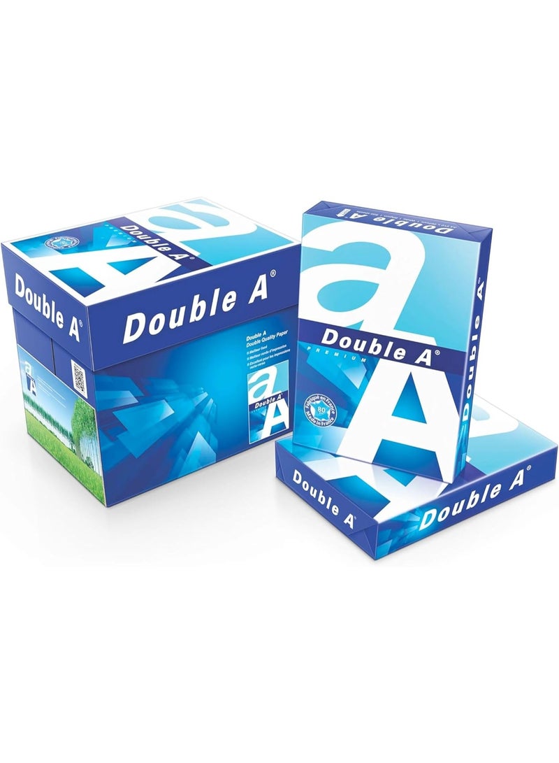 Double a paper Double A A4 Paper – Box of 5 Reams | 210mm x 297mm | Bright White Sheets for Office, School & Home Use - Image 1