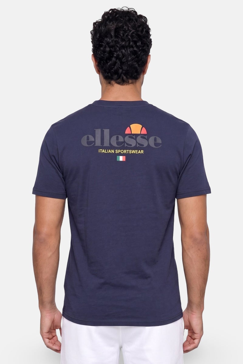 Ellesse Men Sportwear Fit Short Sleeve Training T-Shirt, Navy Blue - Image 4