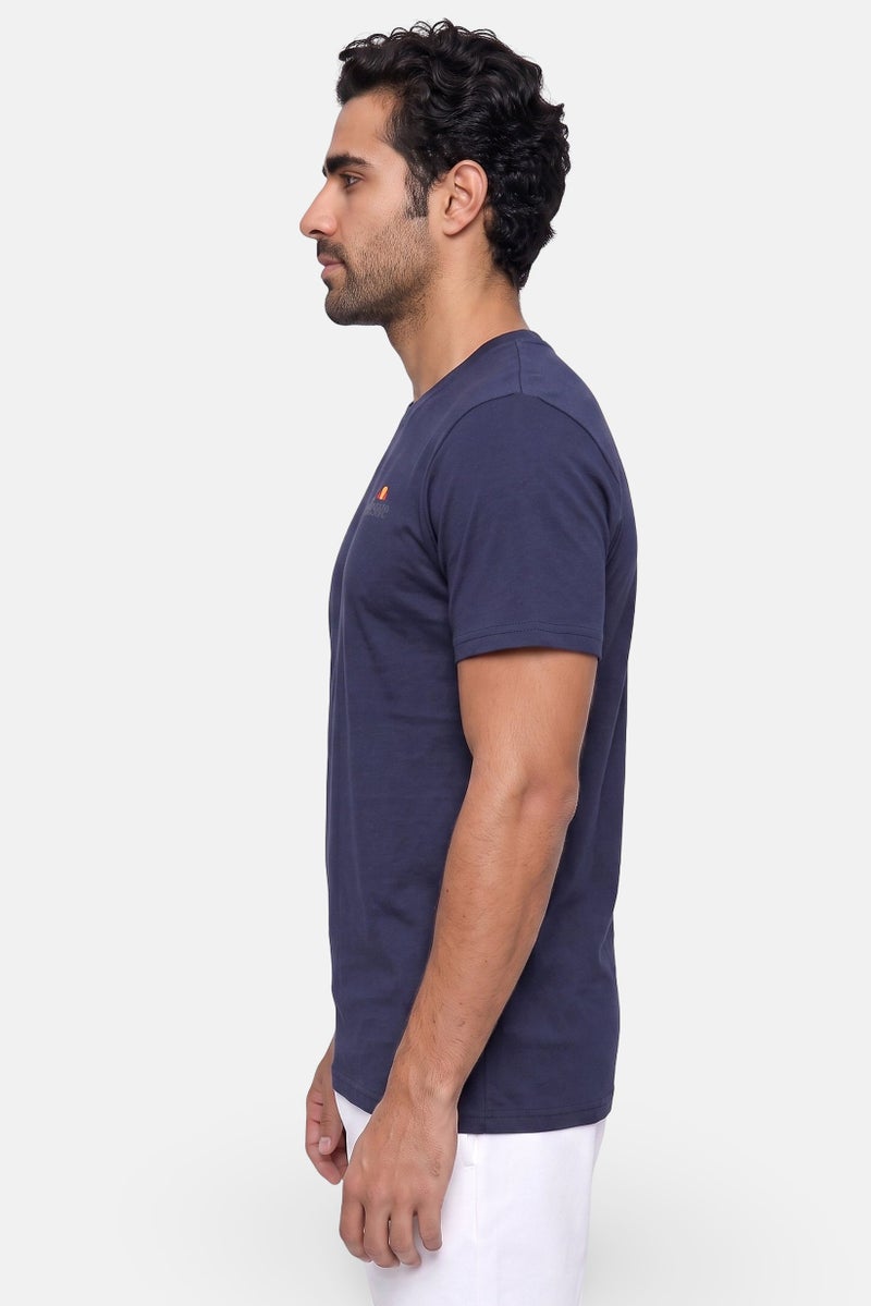 Ellesse Men Sportwear Fit Short Sleeve Training T-Shirt, Navy Blue - Image 3