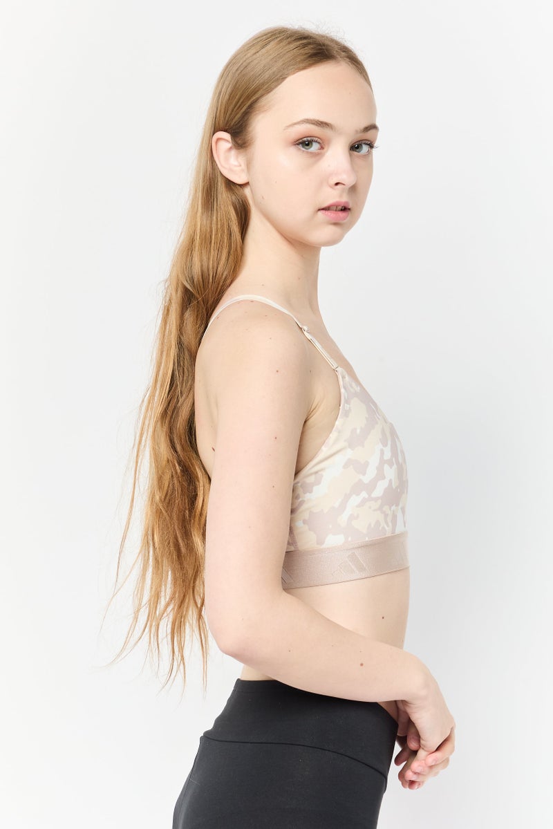 Adidas Women Camouflage Padded Sports Bra, Multicolor - Image 3