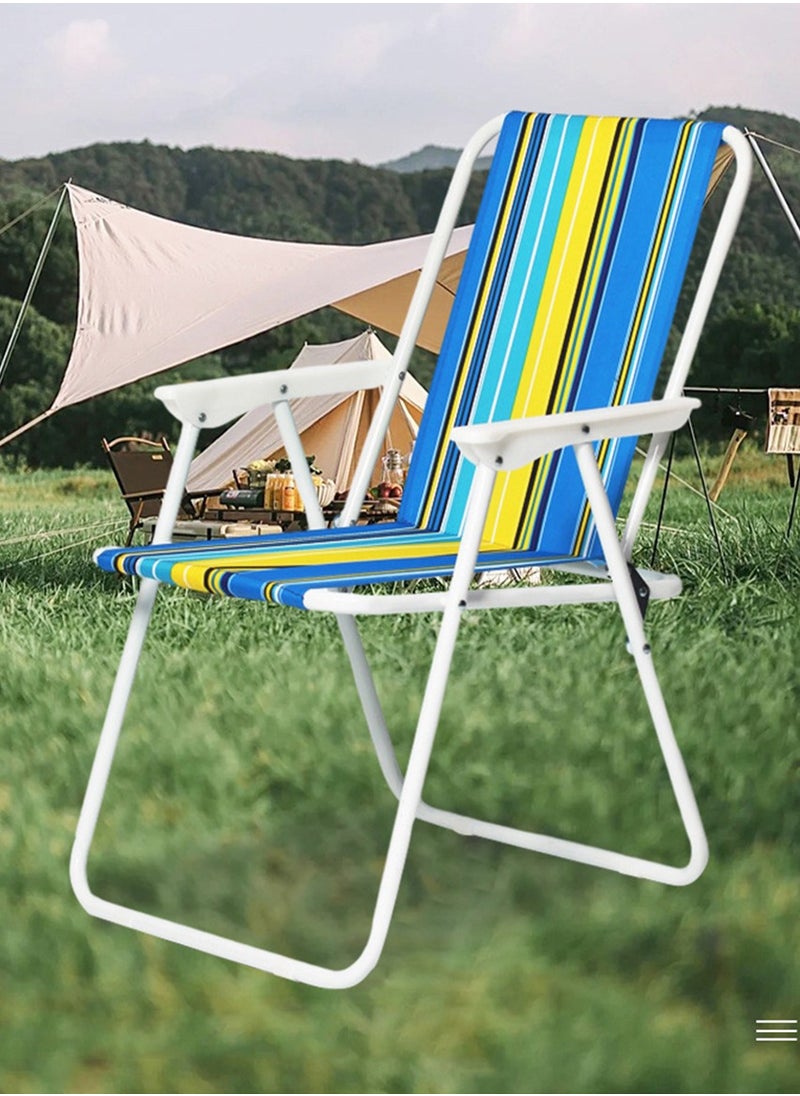 CityRiya-Long - Camping Chair Folding Chair for Trip & Camping Foldable Beach Chair Portable Fishing Chair Lightweight Camping Backpacking Chair Comfort Chairs for Outdoor, Camping, Picnic, Hiking - Image 1