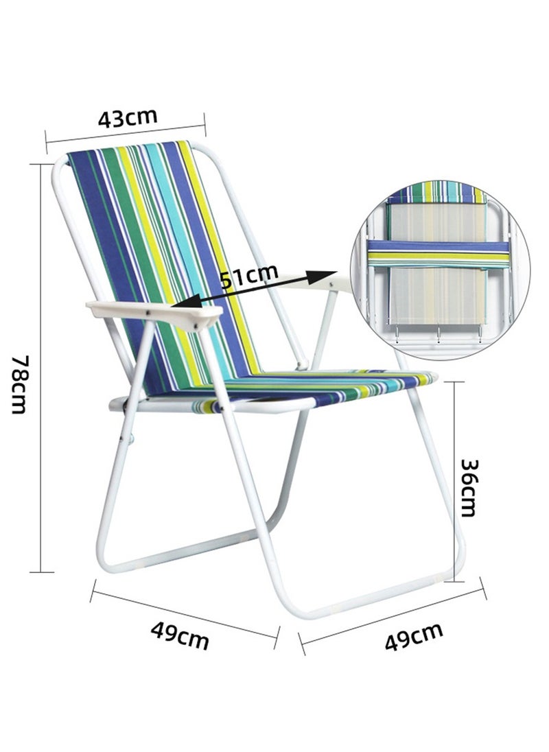 CityRiya-Long - Camping Chair Folding Chair for Trip & Camping Foldable Beach Chair Portable Fishing Chair Lightweight Camping Backpacking Chair Comfort Chairs for Outdoor, Camping, Picnic, Hiking - Image 1