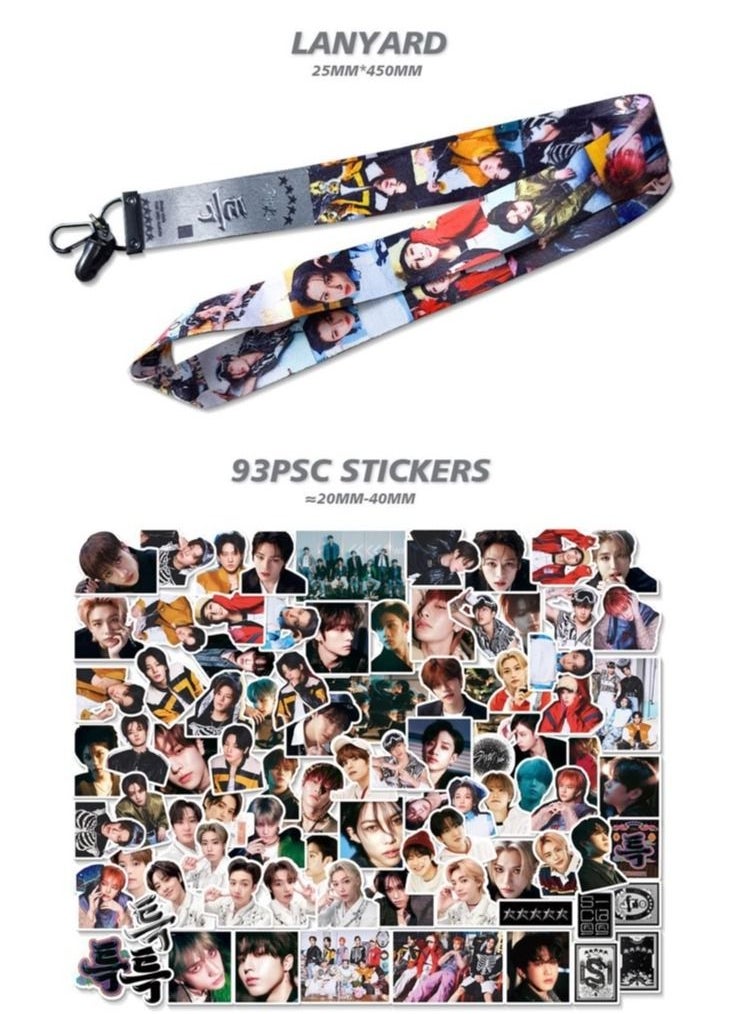 EHOME Stray Kids 5-Star Gift Box With Lomo Cards, Acrylic Stand, Hand Account Tape, Keychain, Lanyard, Stickers, Photo Card  - Image 5