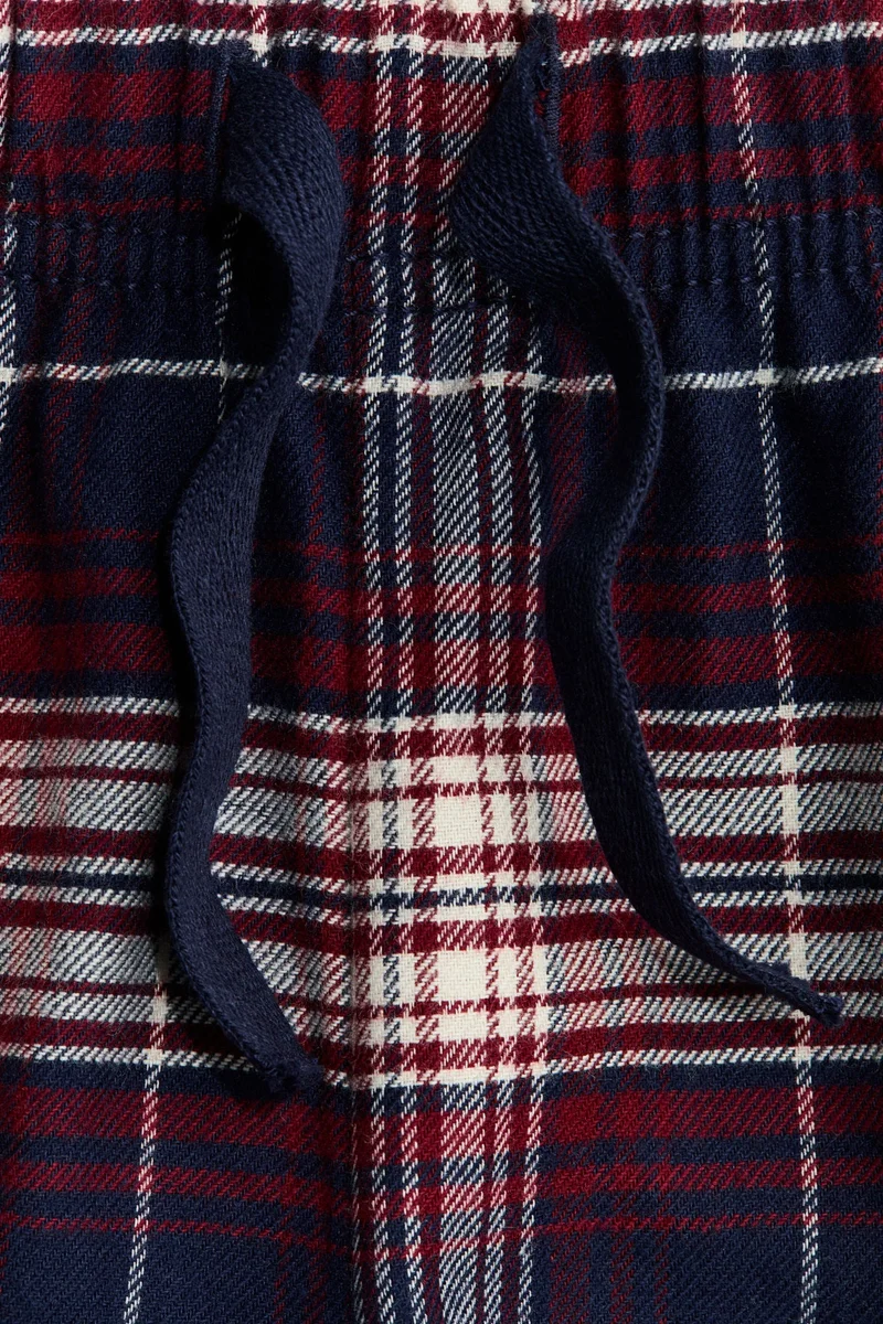 اتش اند ام بنطلون بيجاما من القطن