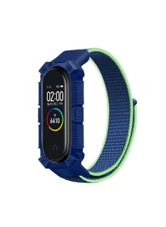 Generic Replacement Strap For Xiaomi Mi Band 6 / 5 / 4 / 3 Armor Nylon Strap Watch Band Lime Green 