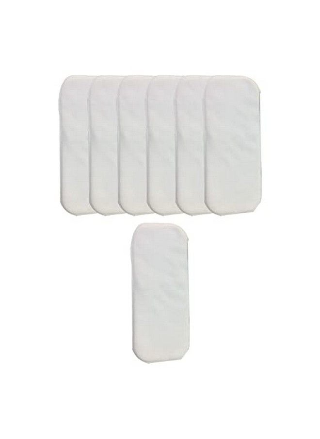 Chinmay Kids Unisex Baby Diaper Insert Pad4 Layer Mircofiber Reusable And Washable Cloth Diaper Liner Pad For Small Toddler And Newborn Babies Age 024 Months White (Pack Of 7)  - Image 2