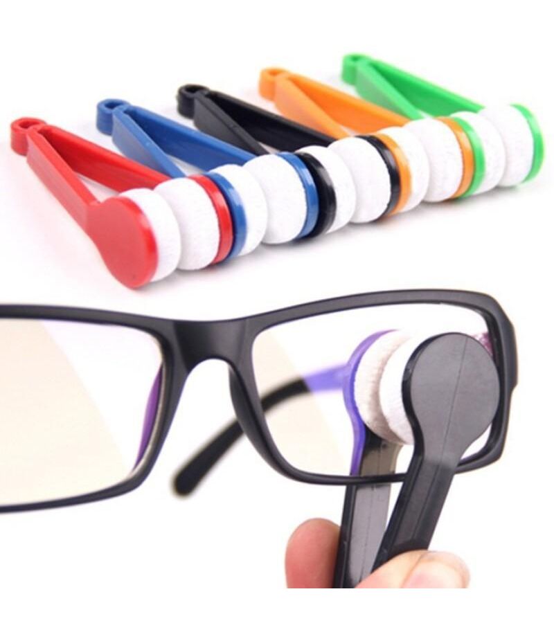 Set Of 5 Portable Eyeglass Cleaning Kits With Microfiber Cloth Random Color - Image 1