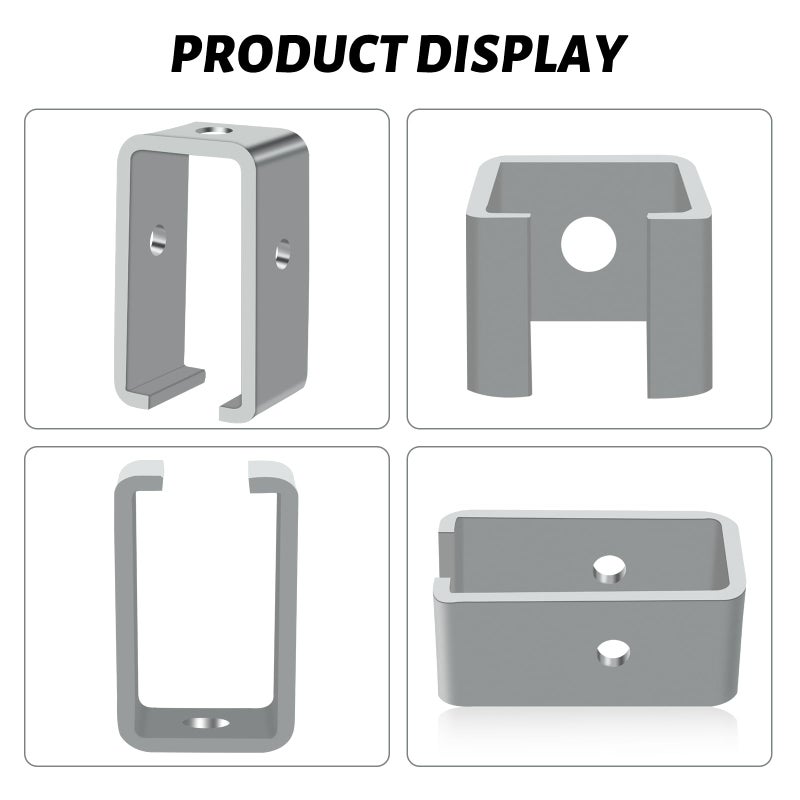 FBULWSEC 10 Pack Strut Channel Trolley Track Hanger Bracket For Unistrut P1834-Eg 1-5/8 Intermediate Support Hange Bracket For All 1-5/8"" Channel Trolley Track - Image 4