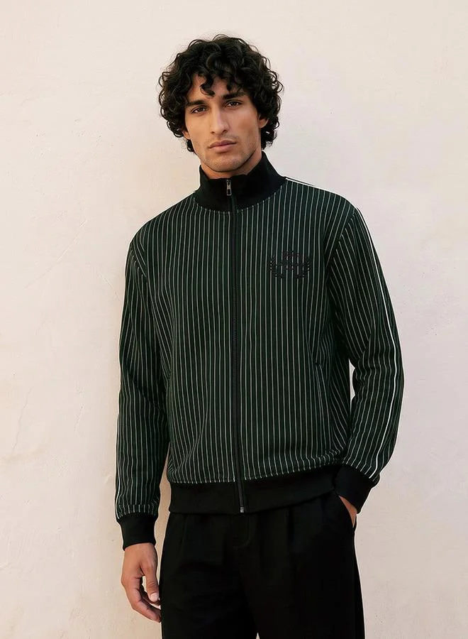 ستارتر Starter Jacket with Zip Closure