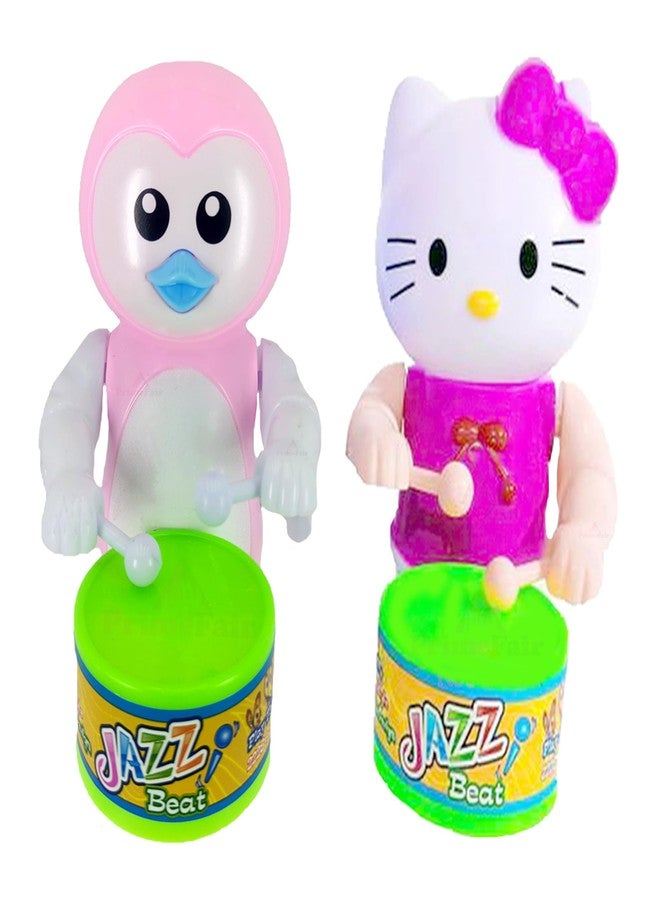 PRIMEFAIR Key Operated Cute Drummer Toy with Drumming and Dancing Action Toys for Kids - Image 1
