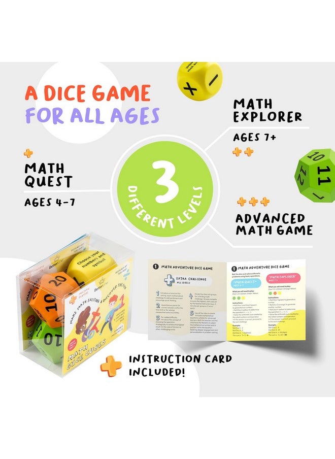 BETTERLINE Math Dice Game For Kids, Teens, And Adults | Math Skill Game | Fun Educational Activity | Mental Math Game For Family Entertainment, Teachers And Learning | Engaging Brain Exercise For All Ages  - Image 5