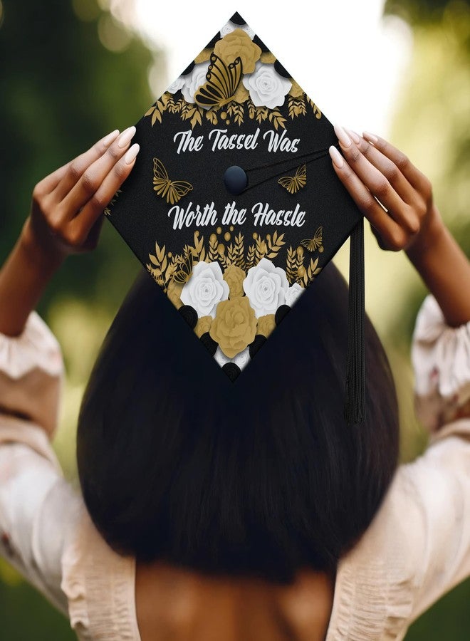 ADVANSYNC The Tassel Was Worth the Hassle Graduation Cap Topper - Image 3