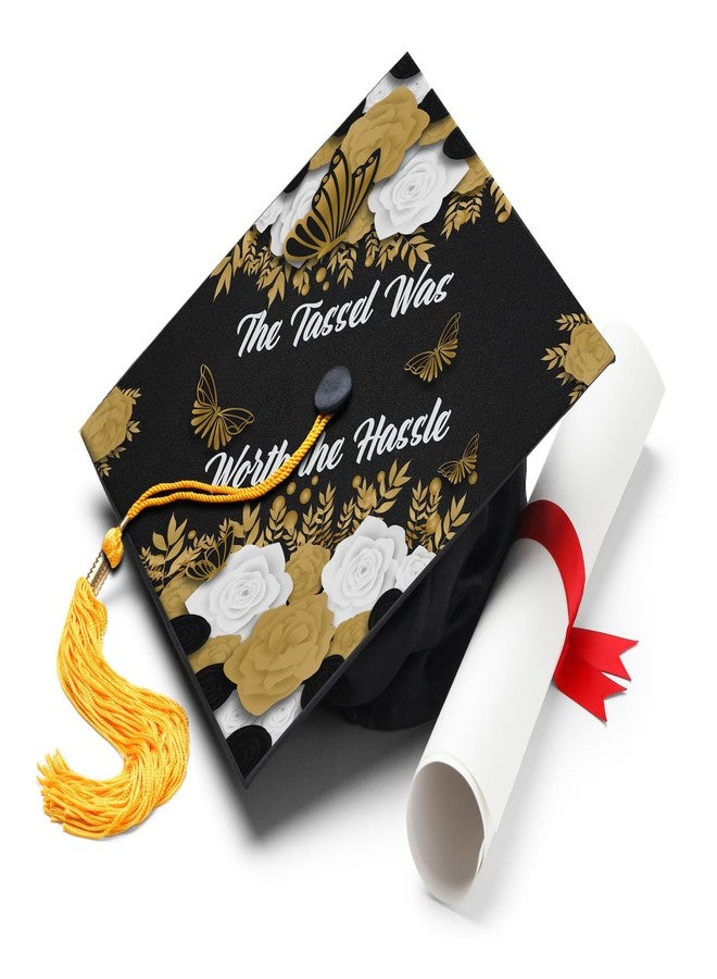 ADVANSYNC The Tassel Was Worth the Hassle Graduation Cap Topper - Image 1