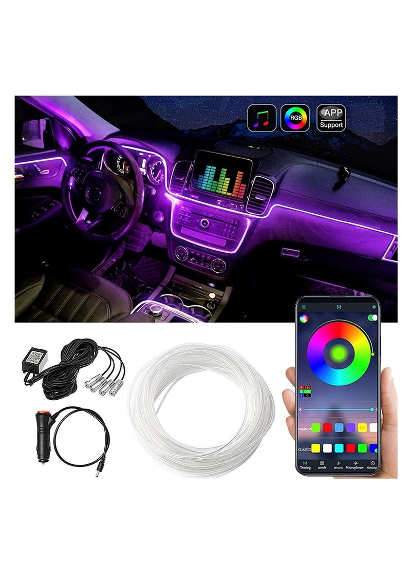 LIMOS Car LED Strip Lights,Multicolor RGB Car Interior Lights 4 in 1, 6 meters  - Image 1