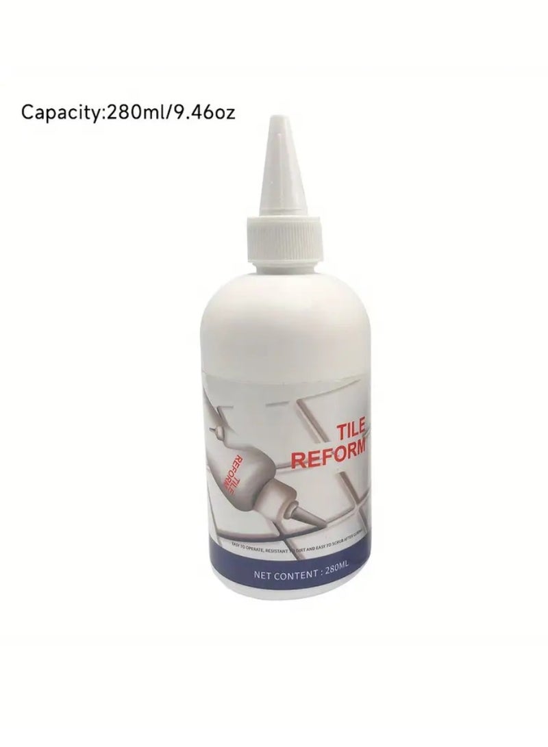 يوويل 280 مل فجوة البلاط وكيل إعادة ملء البلاط إصلاح قالب طلاء منظف البلاط السدادة إصلاح الغراء 280 مل الجص بلاط Reviver إصلاح مقاوم للماء بلاط الفجوة استبدال وكيل طلاء قالب إصلاح البلاط قالب طلاء - Image 2