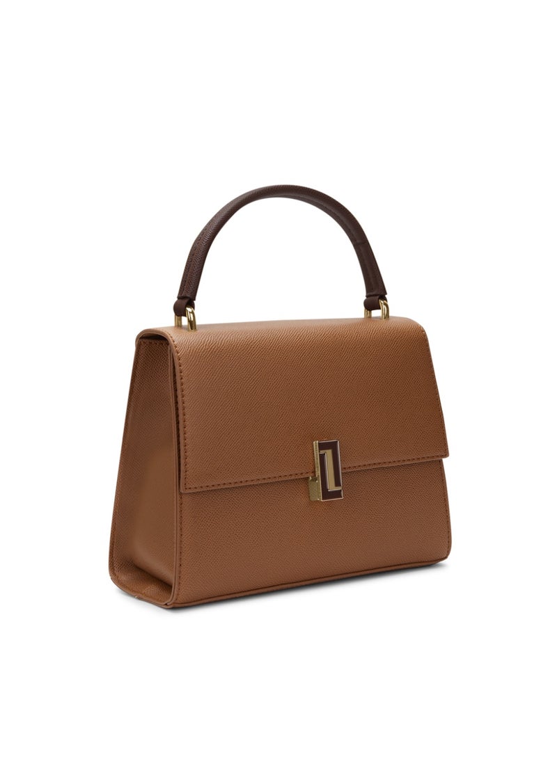 لافي حقيبة نسائية فاخرة ميرسي صغيرة مزدوجة لون تان - Image 4