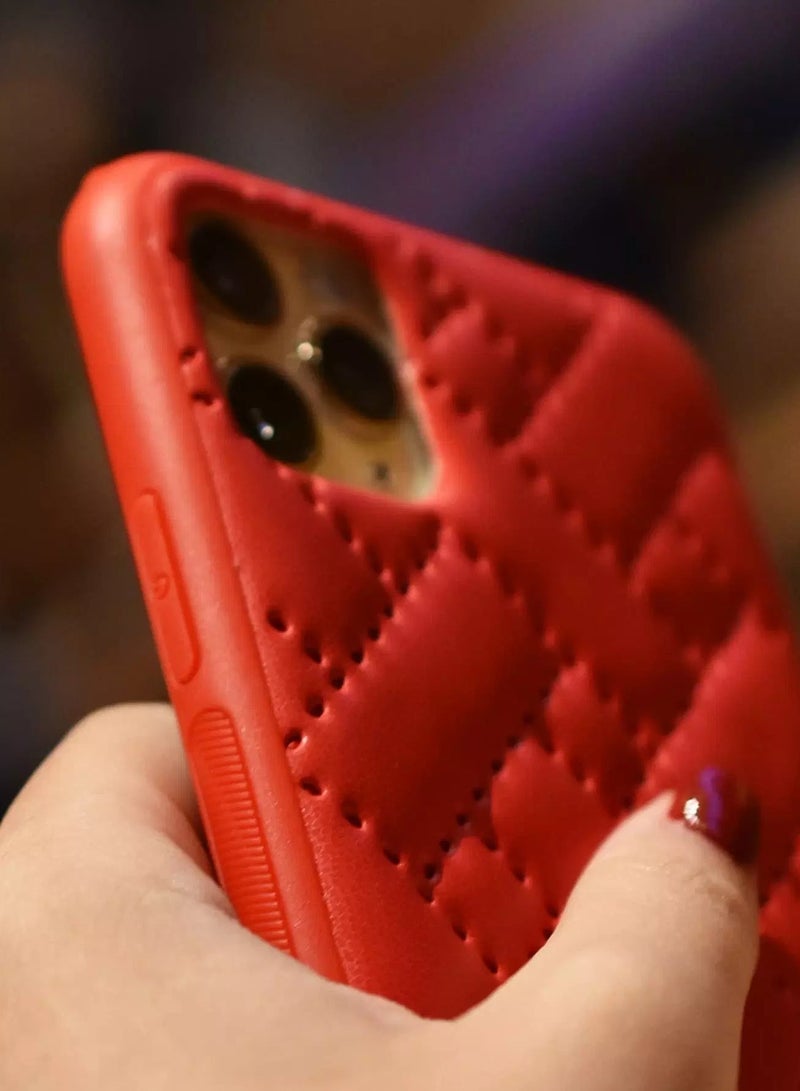 Solid Quilted Case Compatible With iPhone  - Image 5