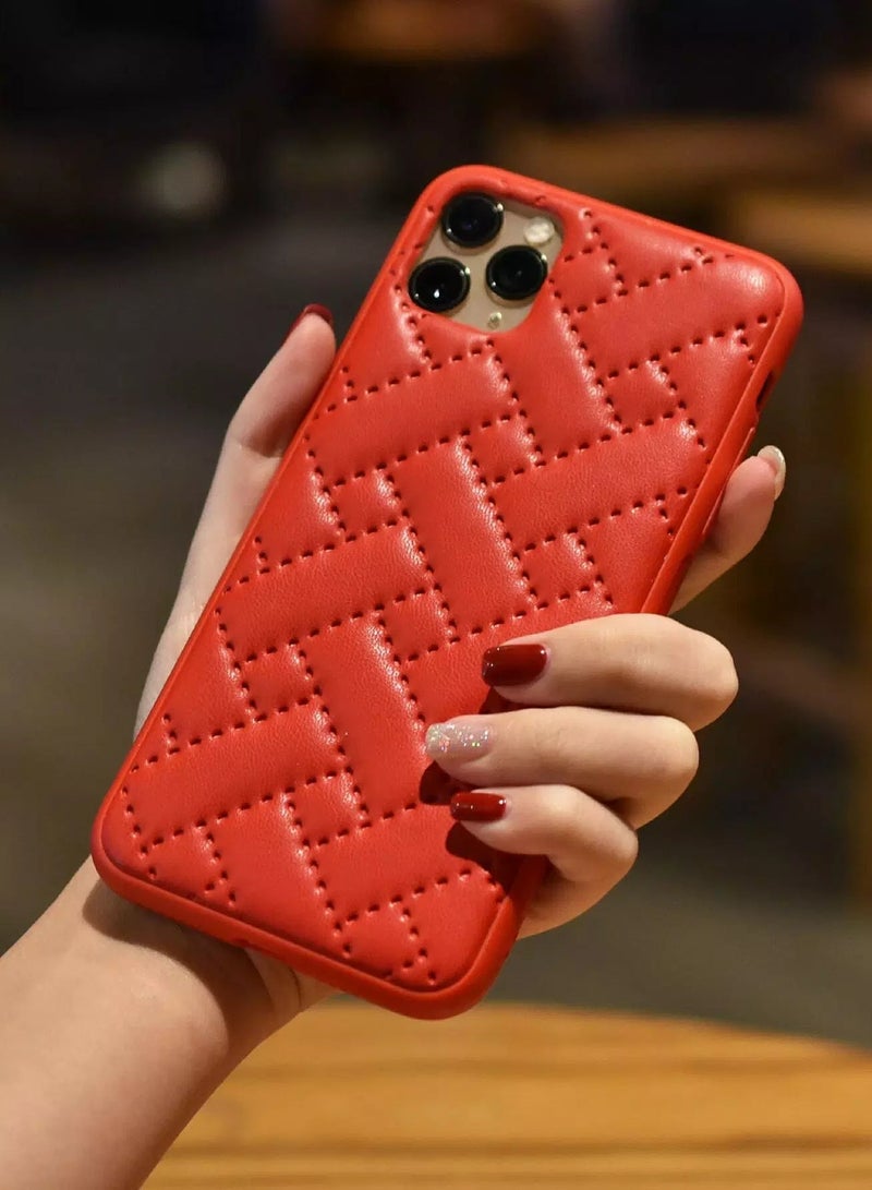Solid Quilted Case Compatible With iPhone  - Image 4
