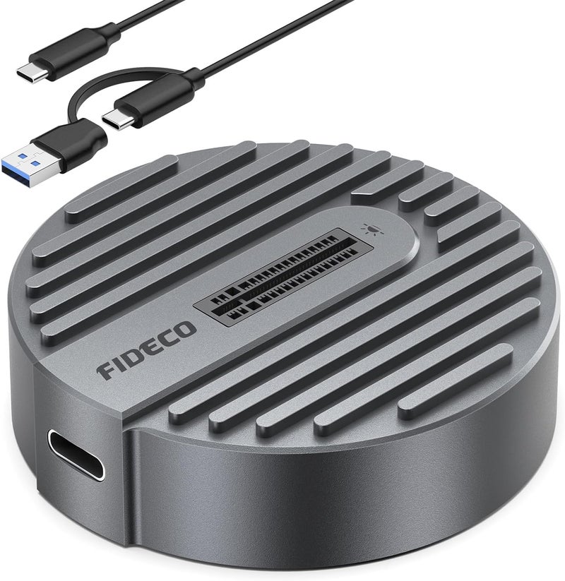 FIDECO USB to M.2 NVME SATA SSD Docking Station, USB 3.2 Gen 2 SSD Enclosure Adapter, Tool-Free NVME Reader, Support Maximum 10Gbps Data Transfer (EPL-1234PC) - Image 1