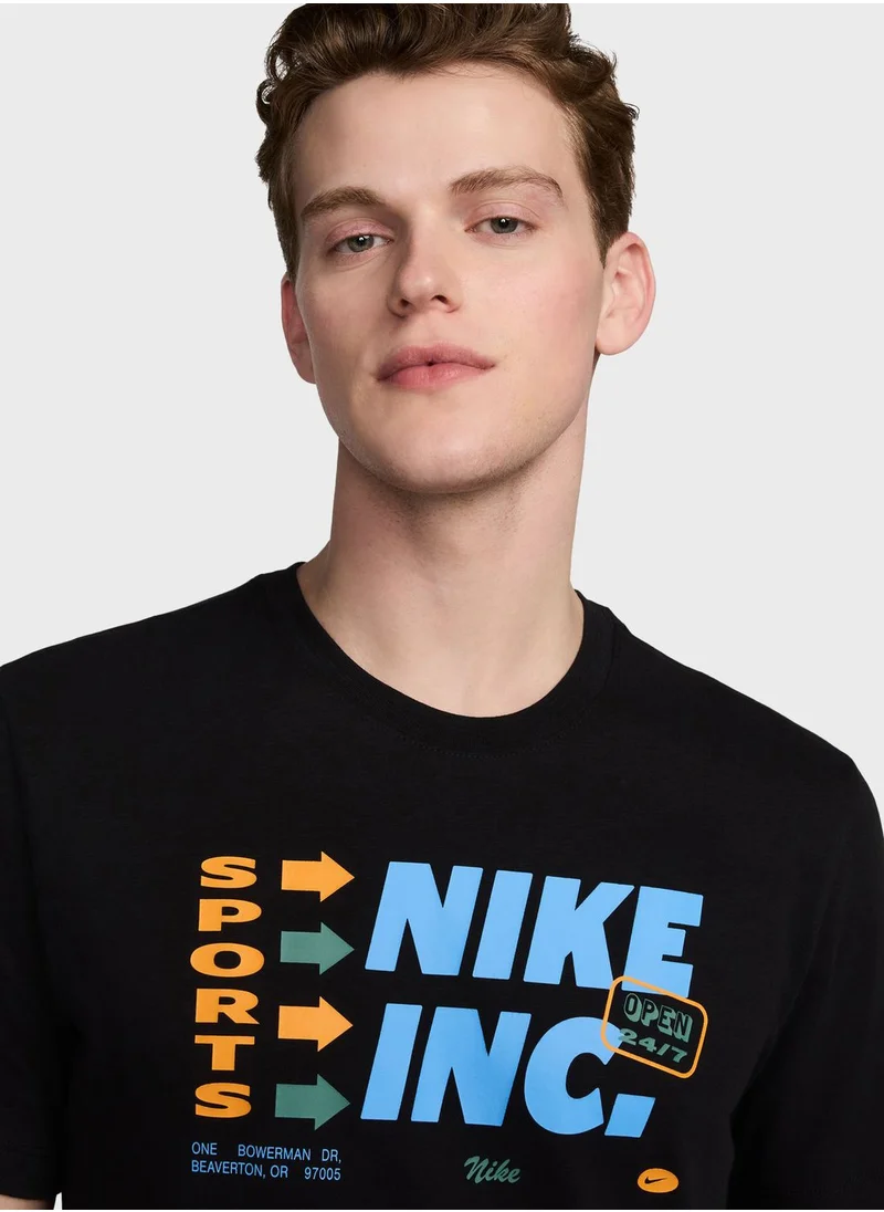Nike Dri-Fit 3 Month Slub Graphic T-Shirt