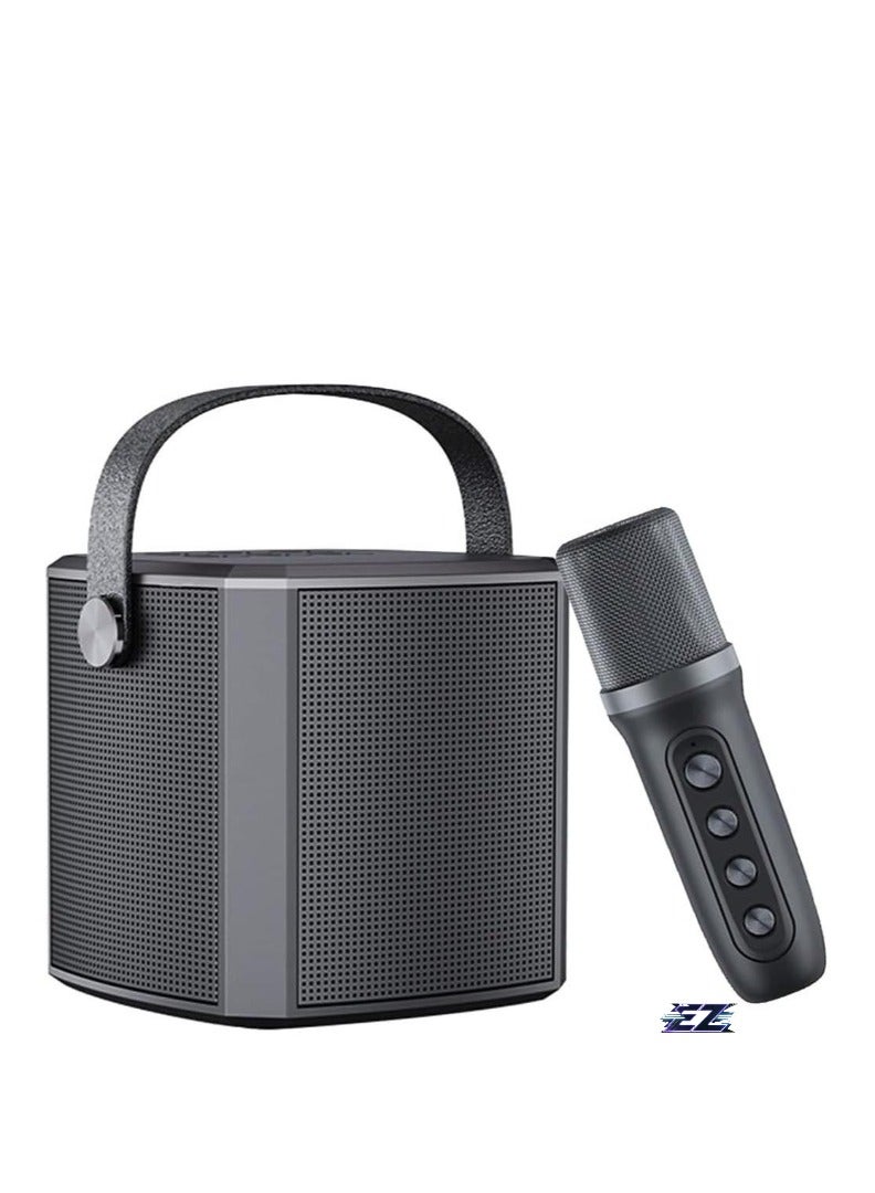 ELTRAZONE Karaoke Machine with UHF Wireless Microphones for Adults & Kids | Portable Bluetooth PA Speaker System | Supports Vocal Cut for Home Parties, Meetings, Weddings | Rechargeable, Loud Sound, and LED Light Effects | Perfect for Celebrations & Events - Image 5