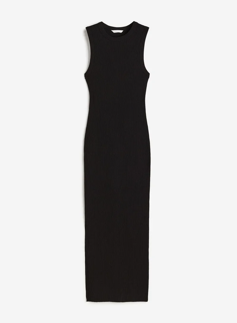 H&M Ribbed Knitted Dress