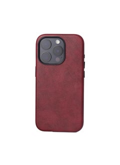 Generic For iPhone 16 Pro Max Leather Case, Business Luxury Classic PU Leather Elegant Designer Men Cover Soft Non-Slip Grip Phone Cases for iPhone 16 Pro Max  - Image 1