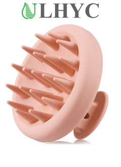 ULHYC Silicone Scalp Massager Shampoo Brush, Shower Scalp Scrubber with Soft Bristles, Scalp Brush for Hair Growth & Dandruff Treatment, Wet Dry Hair Massager for All Hair Types of Women (Pink)  - Image 1