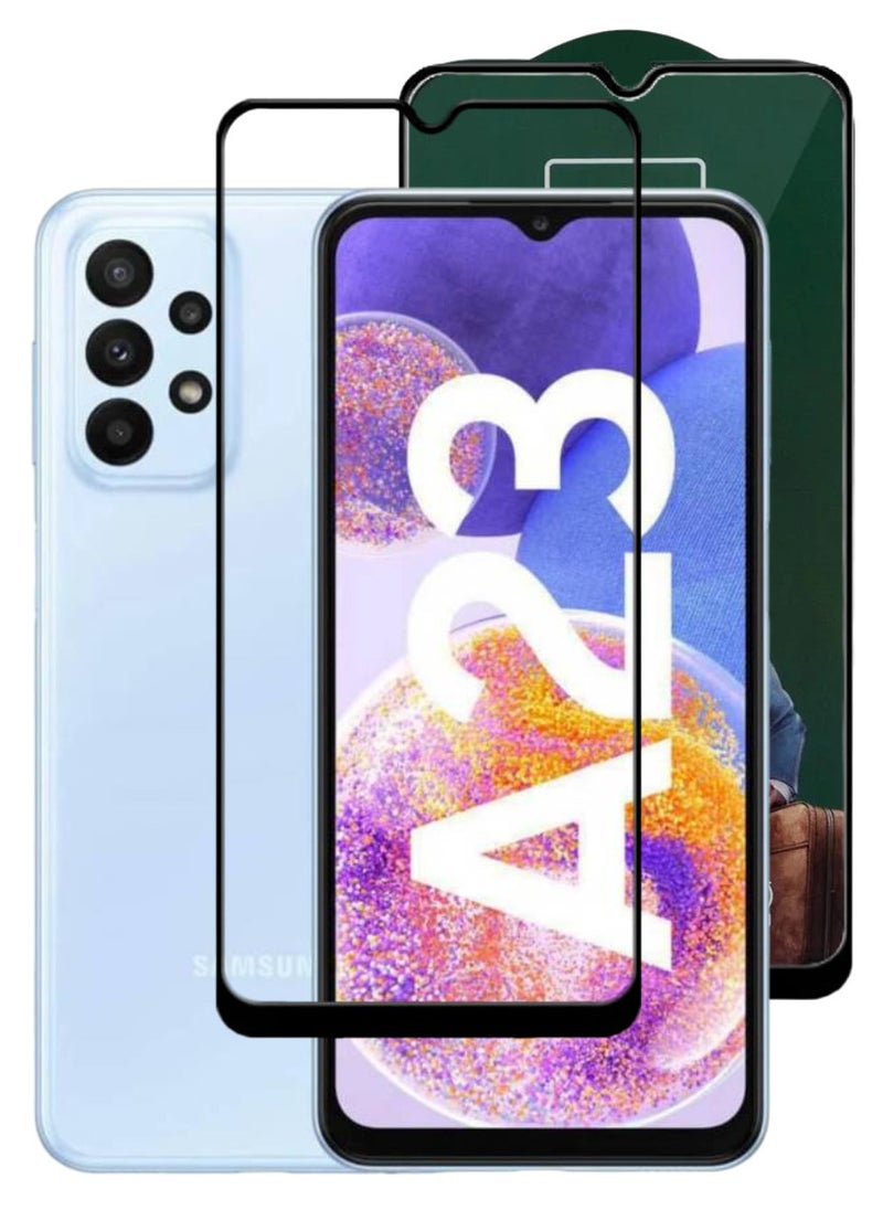 ACLIX Antistatic ESD Dustproof Premium Quality High Definition Tempered Glass Screen Protector Designed For Samsung Galaxy A23 - Image 1