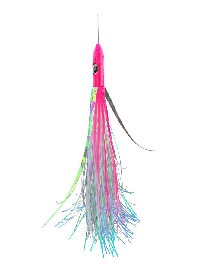 3.5 Oz 7 inch Flying Islander Offshore Trolling Lure, Tuna, Mahi, Wahoo Lure - 1 Pack (Pink/White)