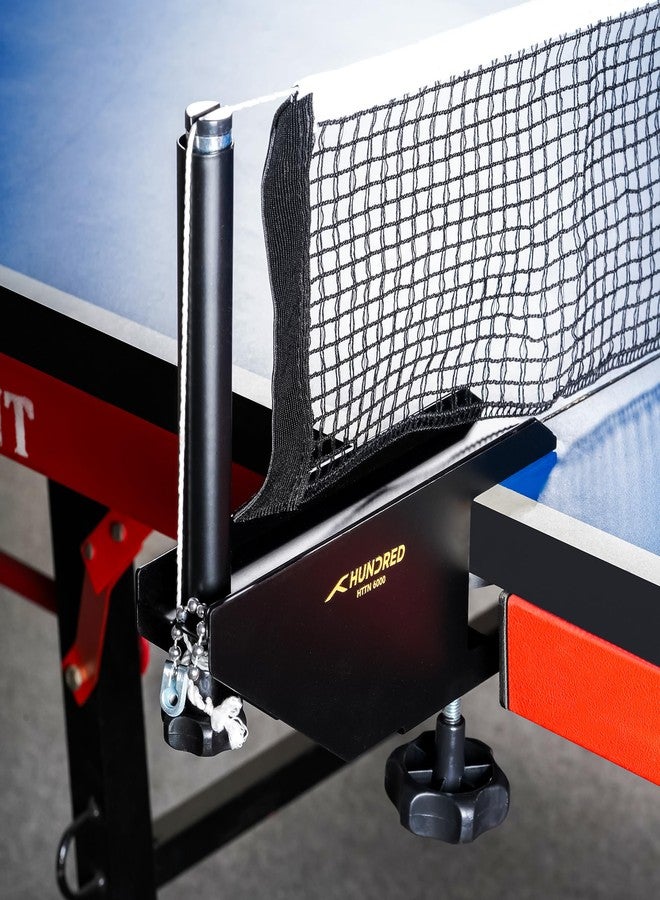Hundred HTTN 6000 Table Tennis Net & Post Set (Black/Black) - Image 5