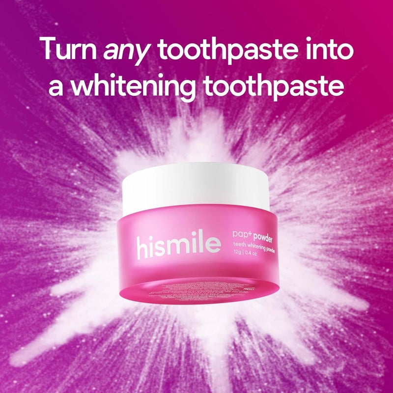 Hismile Pap+ Teeth Whitening Powder - Enamel Safe Whitening for Sensitive Teeth - Image 2