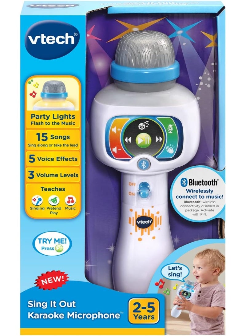 VTech Sing It Out Karaoke Bluetooth Microphone for Kids, Music Toy for Boys & Girls 2-5 Years - Image 4