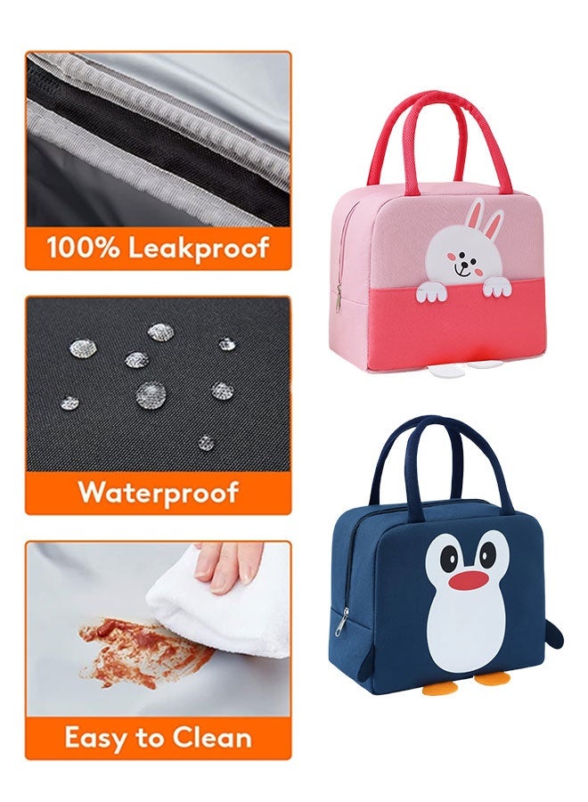 Sharpdo Kids Lunch Bags, Insulated Lunch Bag, Children Thermal Tote, Suitable for School, Picnic, Kindergarten, Travel  - Image 5